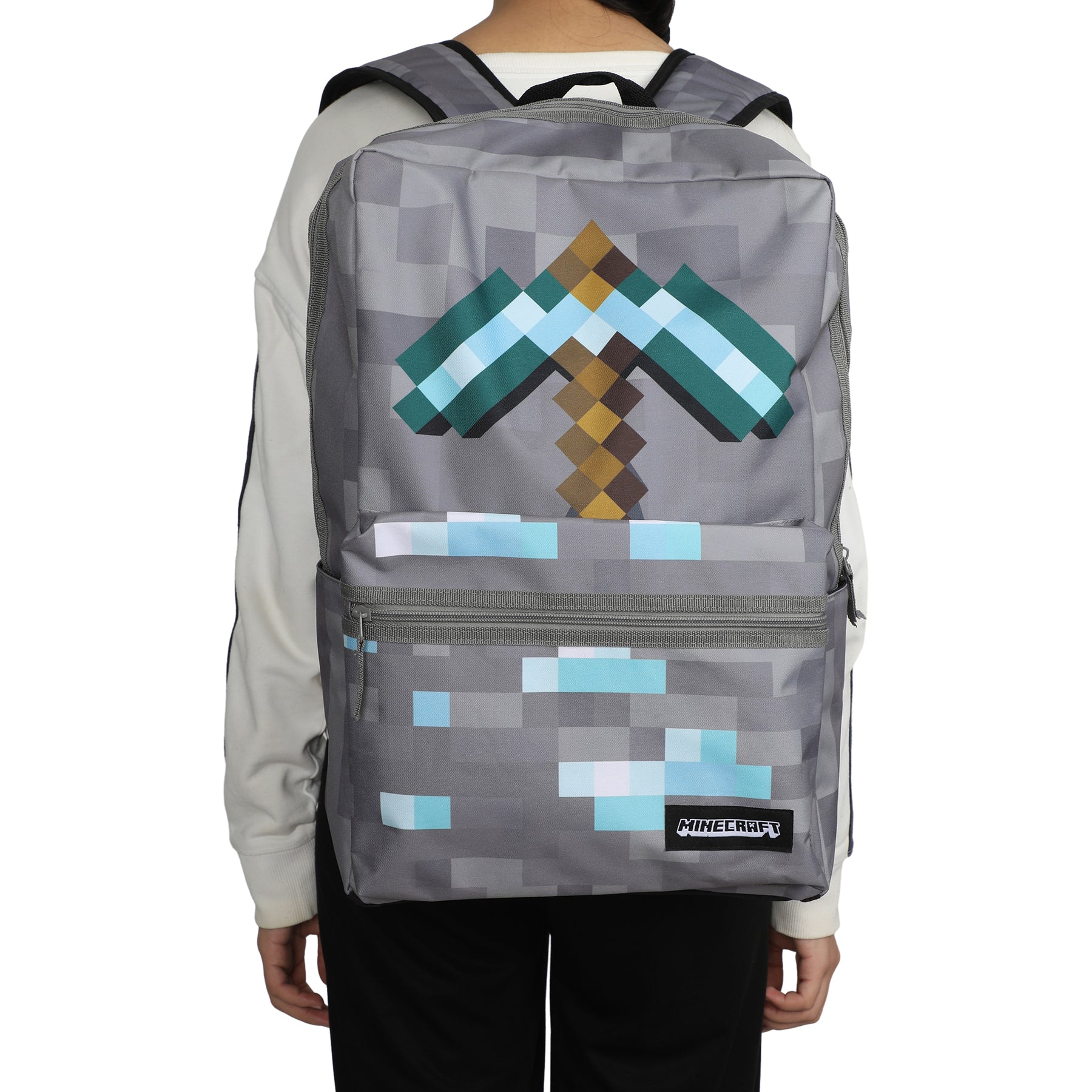 Minecraft Box Backpack with Axe Laptop