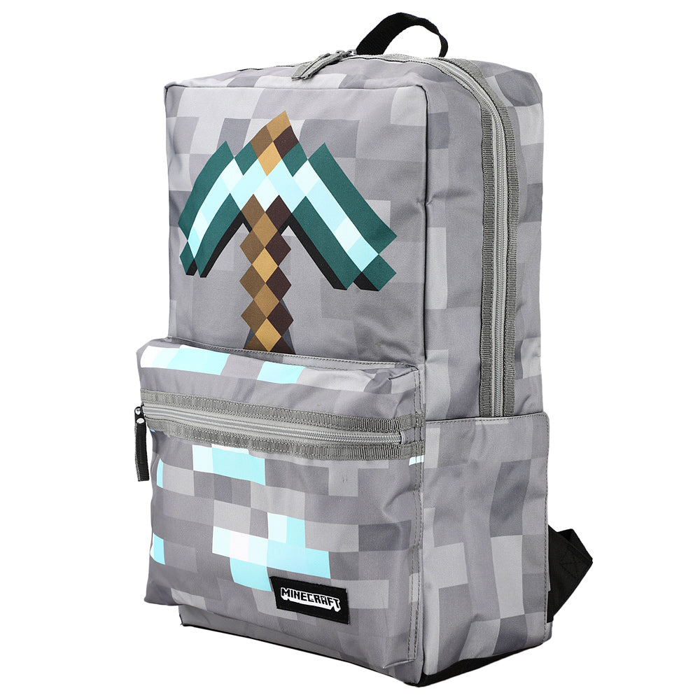 Minecraft Box Backpack with Axe Laptop