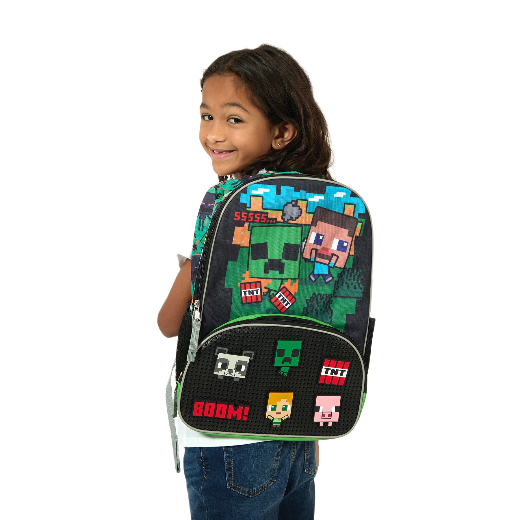 Minecraft Icon Patches Youth Backpack