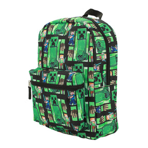 Minecraft Creeper AOP Kids Back To School Backpack