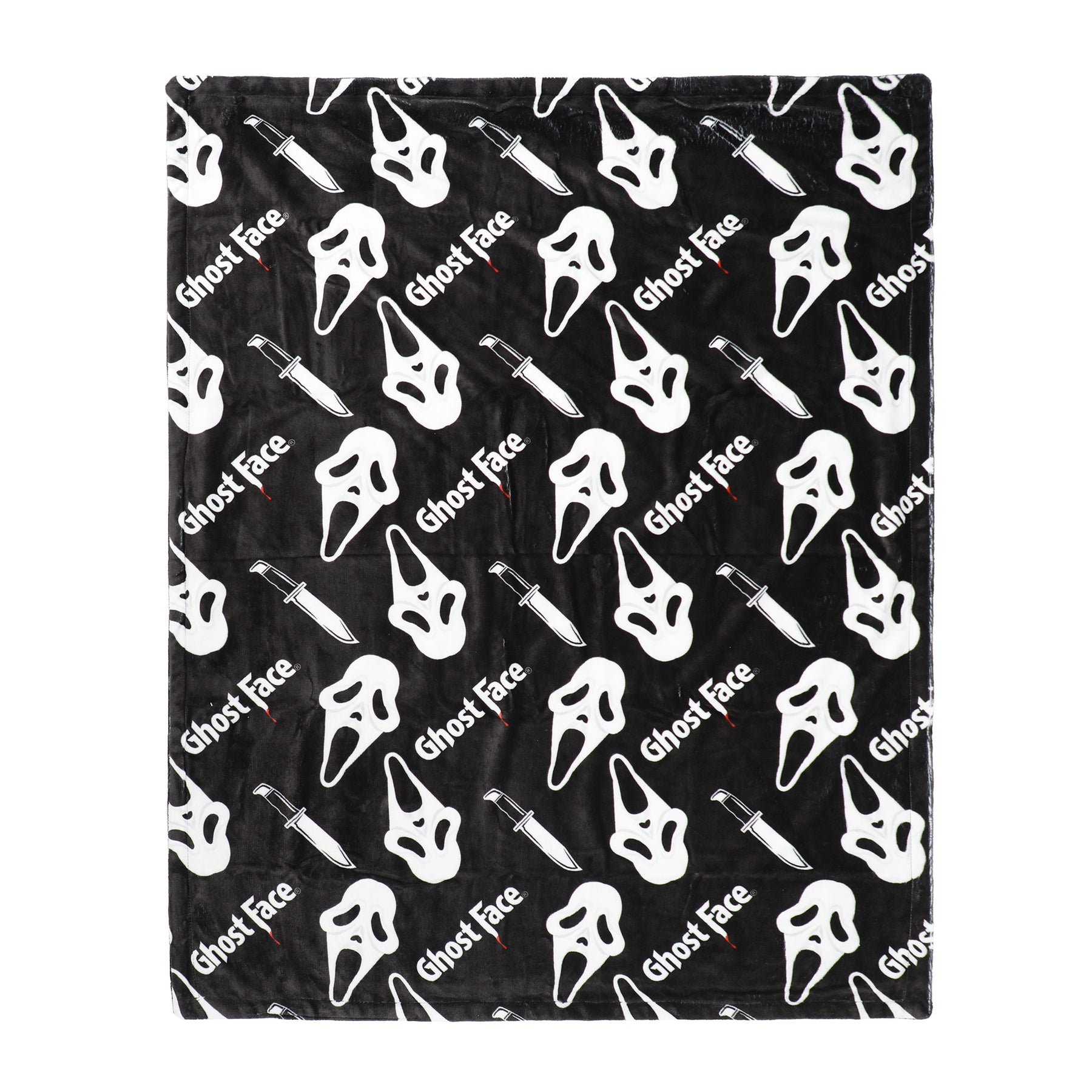 Ghost Face Double Sided Fleece Throw Blanket