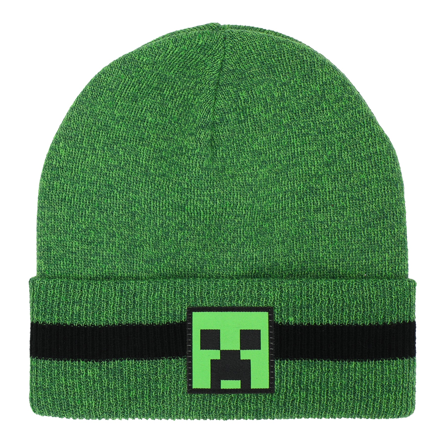 Minecraft 2 Pack Knitted Stripe Cuff Kids Beanies