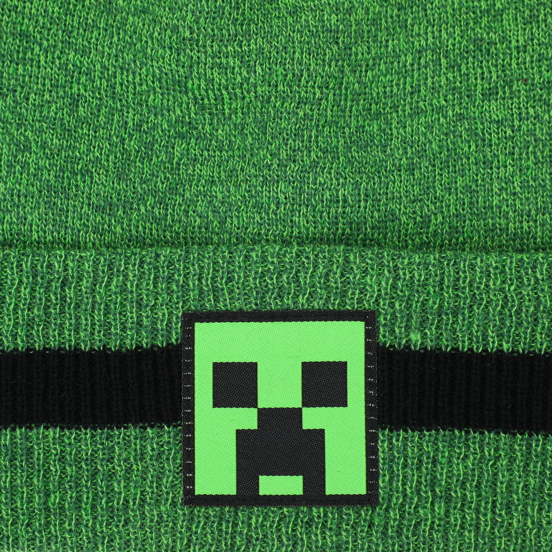 Minecraft 2 Pack Knitted Stripe Cuff Kids Beanies