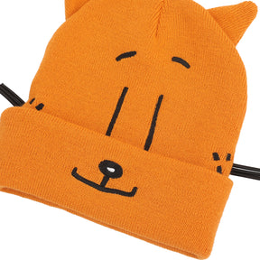 Dog Man Petey the Cat Youth Beanie & Gloves Set with 3D Ears & Whiskers