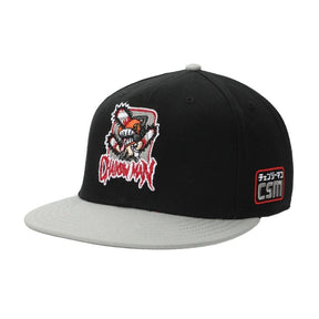 Chainsaw Man Character Logo Adult Black Snapback Hat, Black, One size