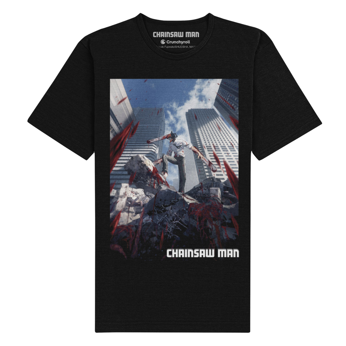 Chainsaw Man - City Unisex Black T-Shirt