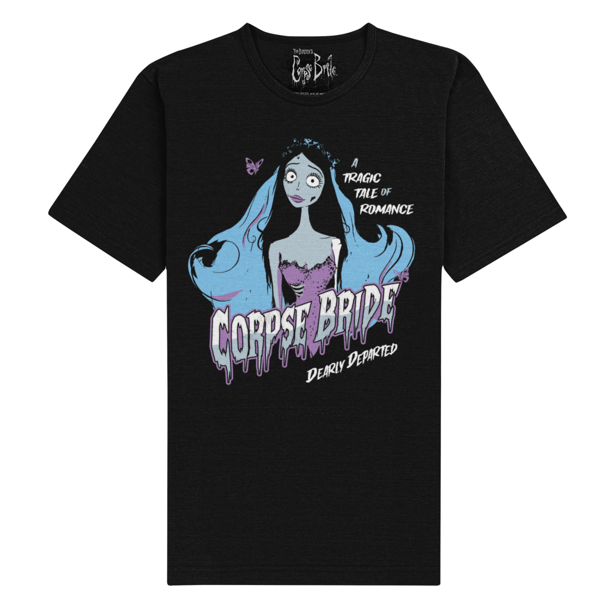 Corpse Bride - Dearly Departed Unisex Black T-Shirt