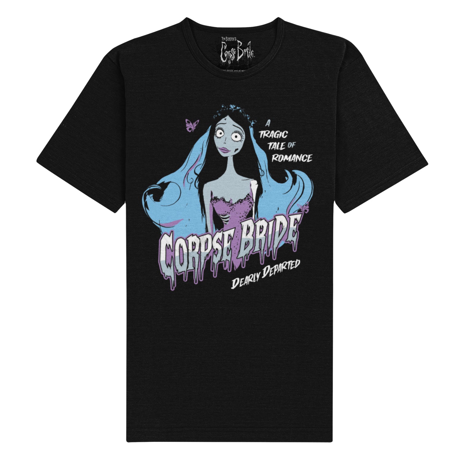 Corpse Bride - Dearly Departed Unisex Black T-Shirt