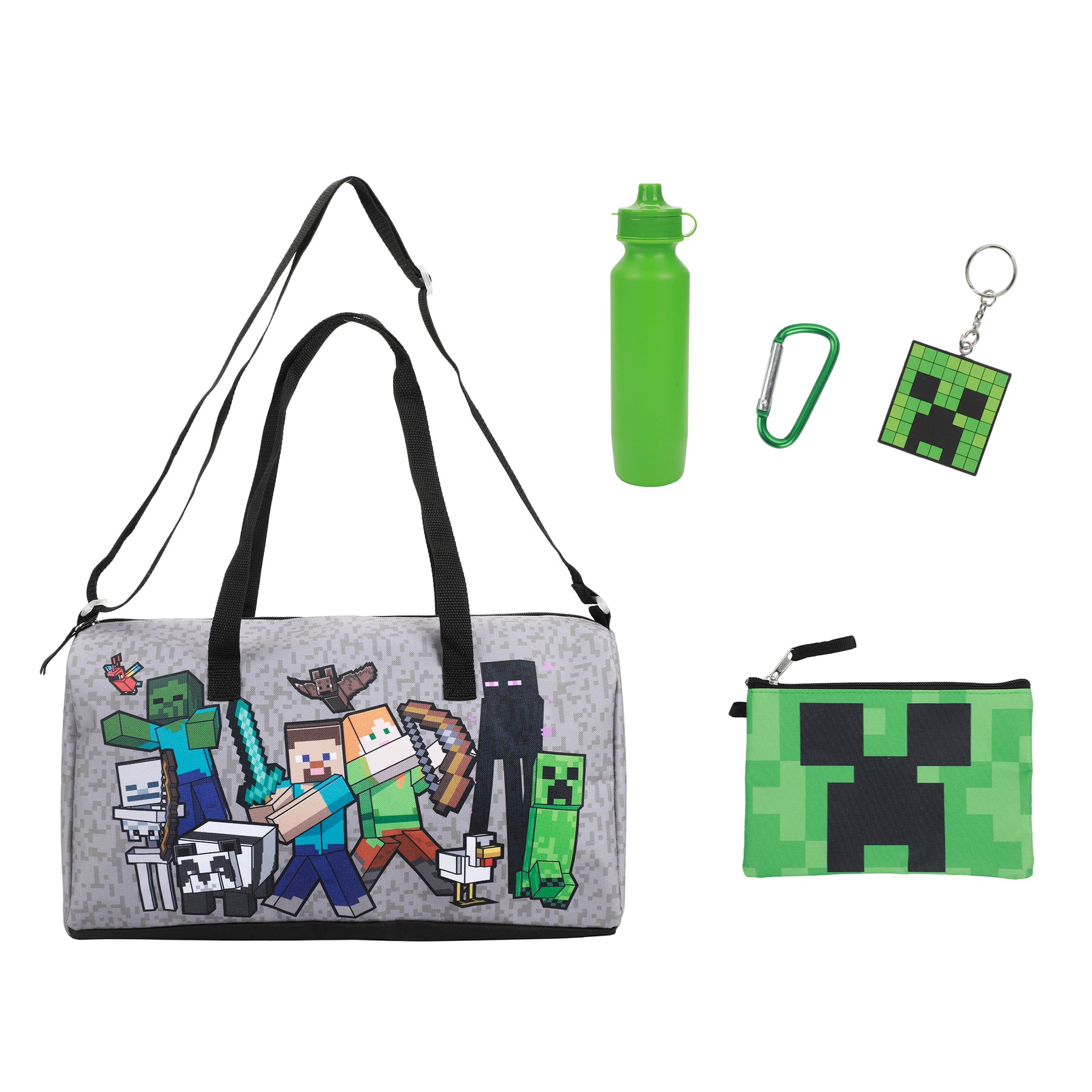 Minecraft Monster Battle 5-Piece Duffel Bag Set