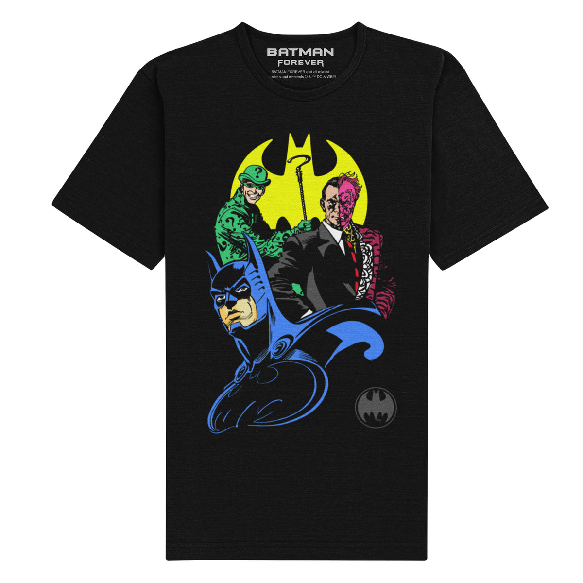 DC Batman Forever - Group Unisex Black T-Shirt