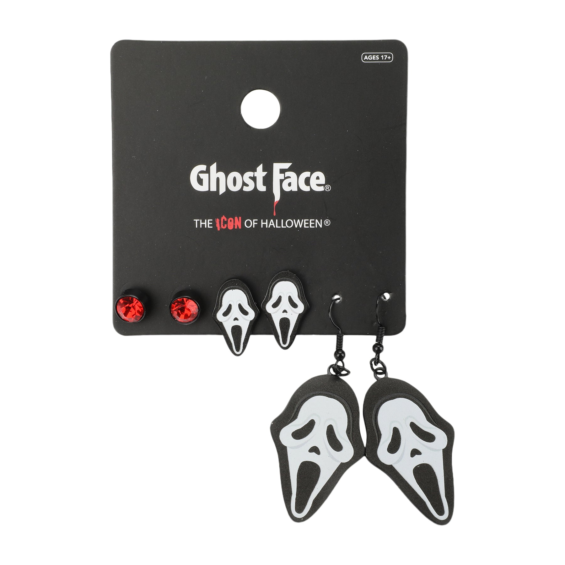 Ghost Face 3 Pack Earring Set