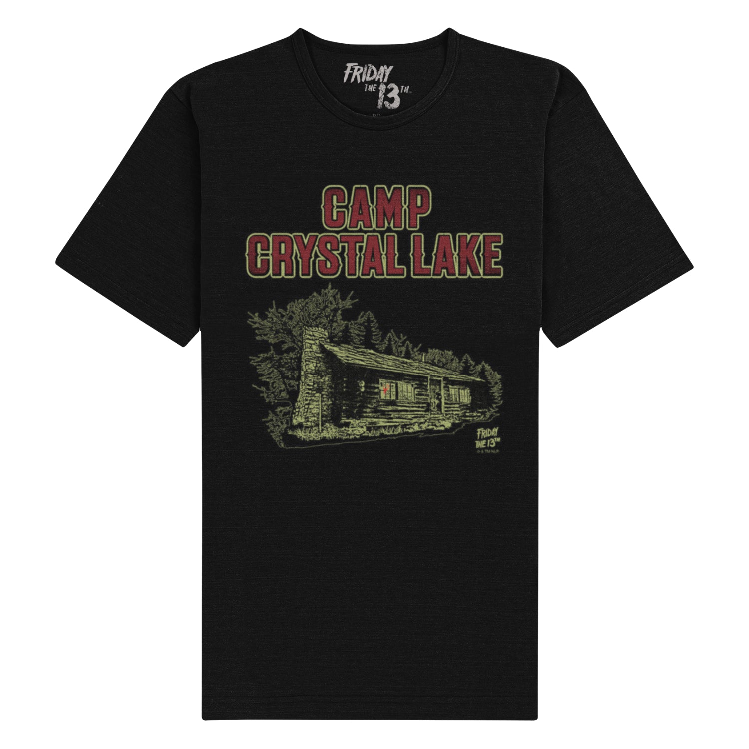 Friday The 13th Crystal Lake Print Adult T-Shirt