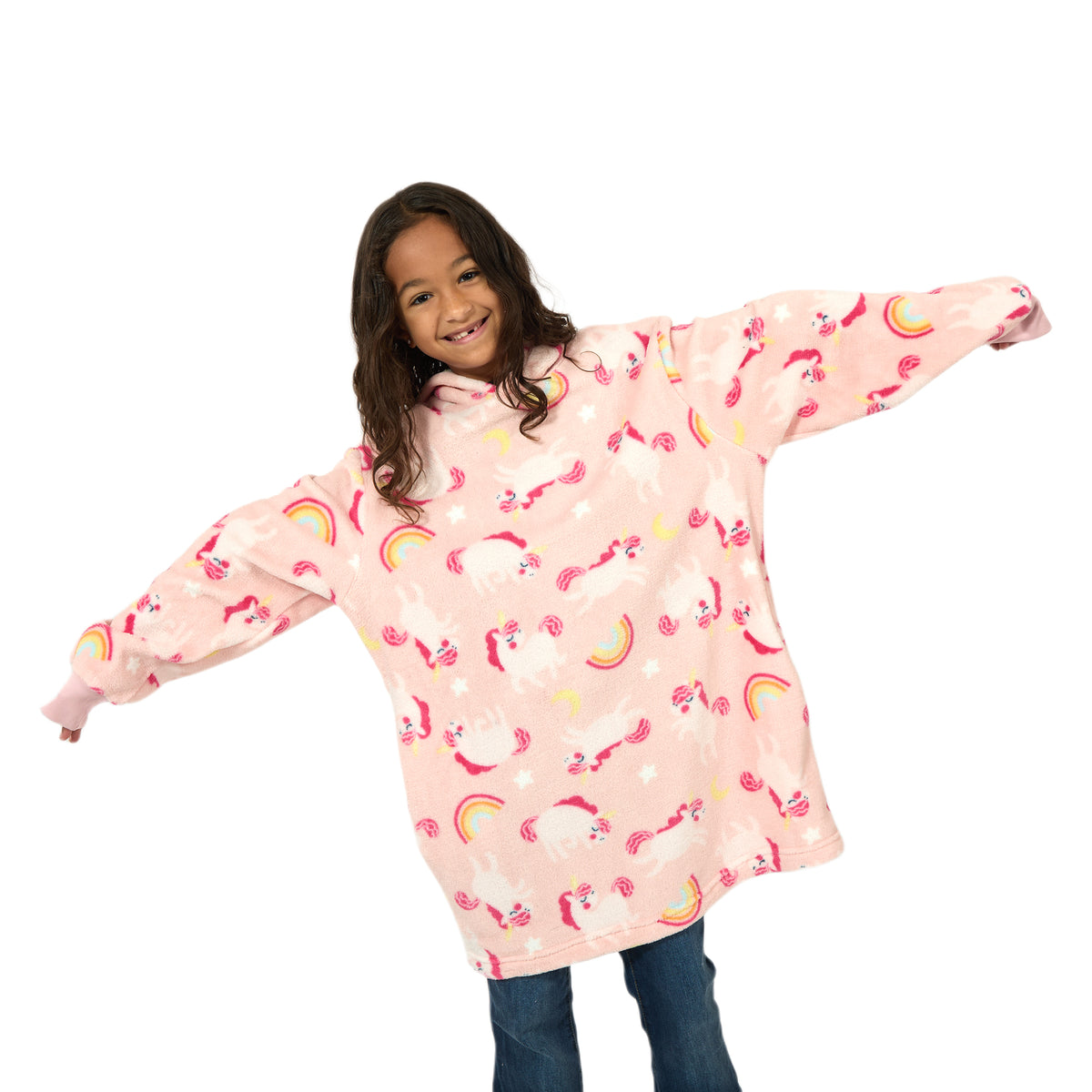 Bioworld Pink Fleece Unicorn Kids Snoodie