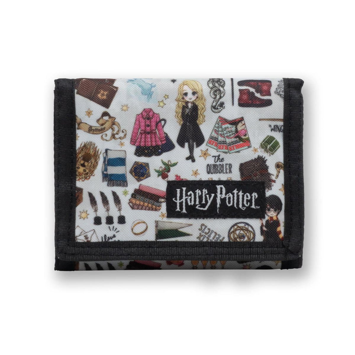 Harry Potter Sketch Nylon Trifold Wallet