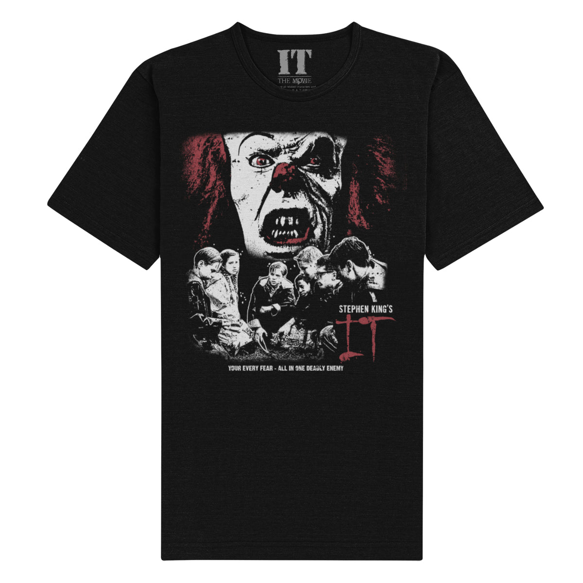 IT (1990) - Pennywise Black T-Shirt
