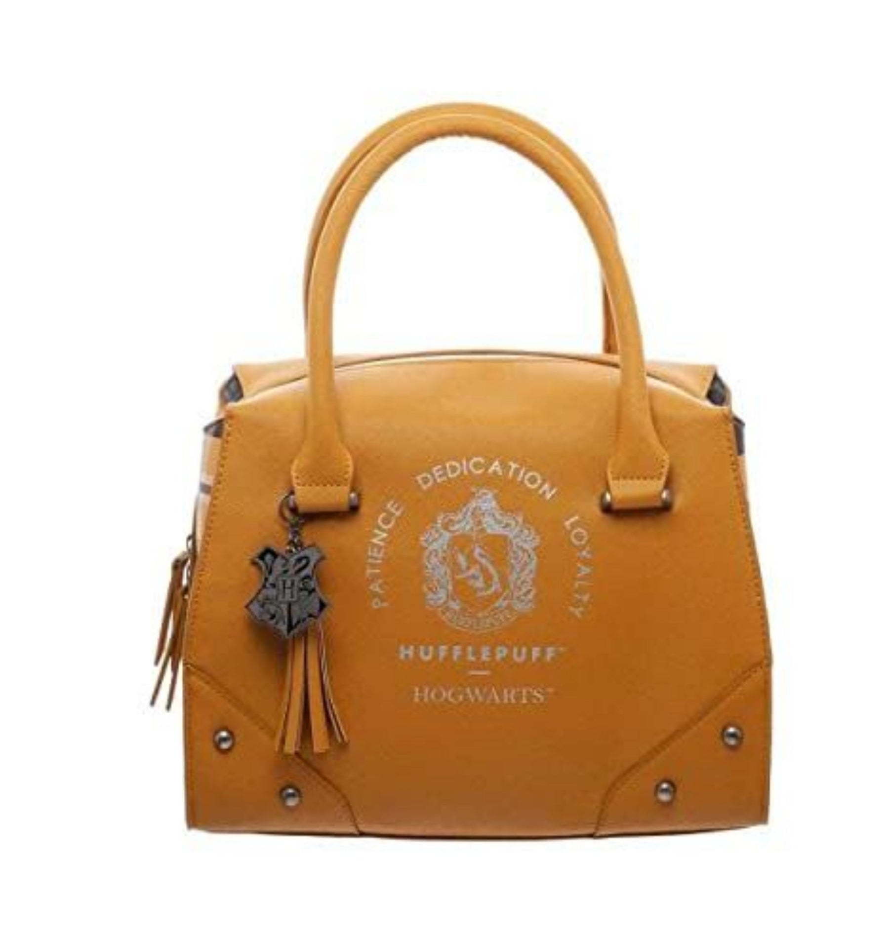 Harry Potter Hufflepuff Luxury Plaid Top Handbag