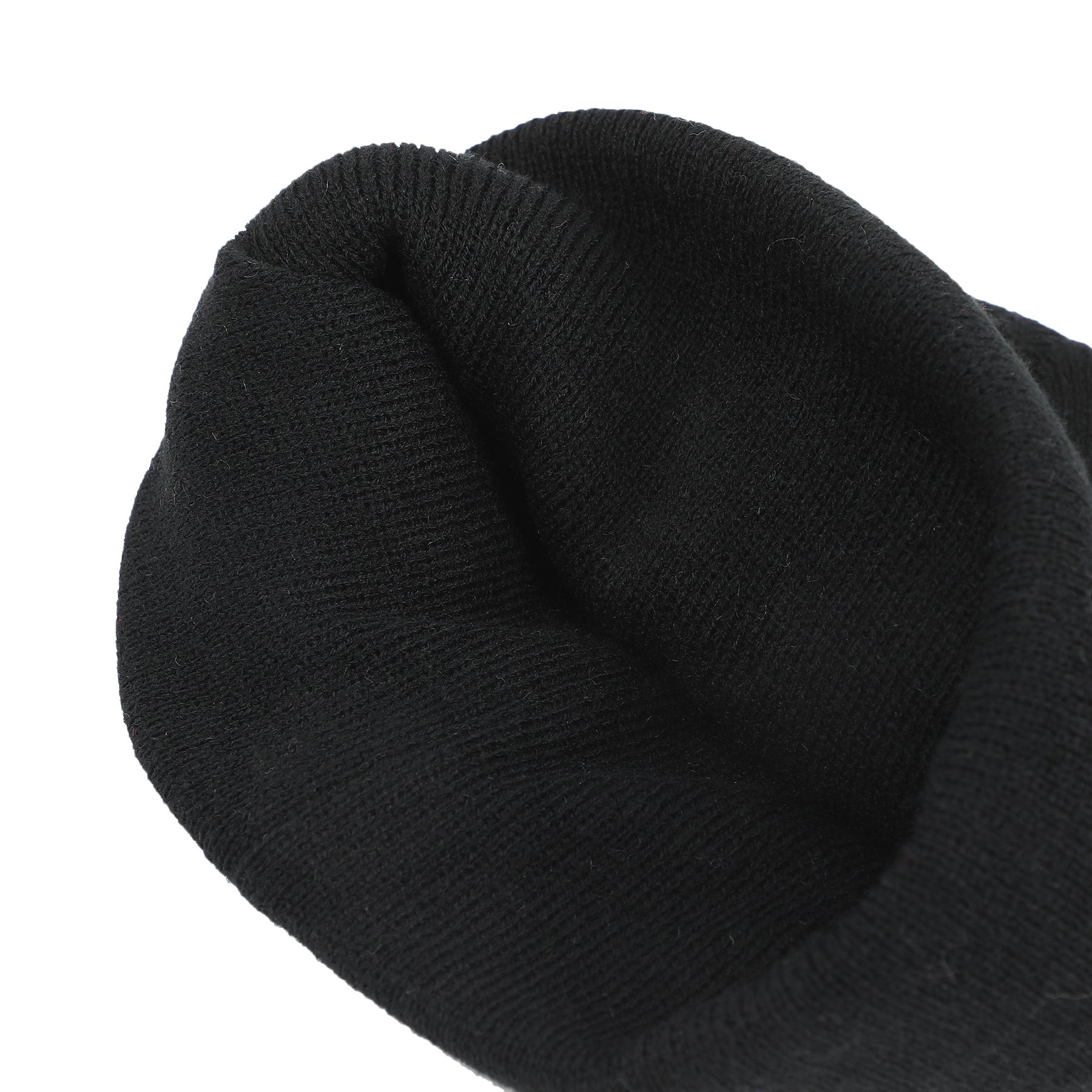 Hello Kitty Embroidered Cuff Beanie - Black