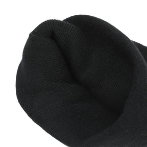 Hello Kitty Embroidered Cuff Beanie - Black