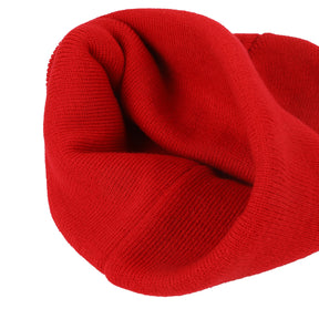 Hello Kitty Embroidered Cuff Beanie - Red