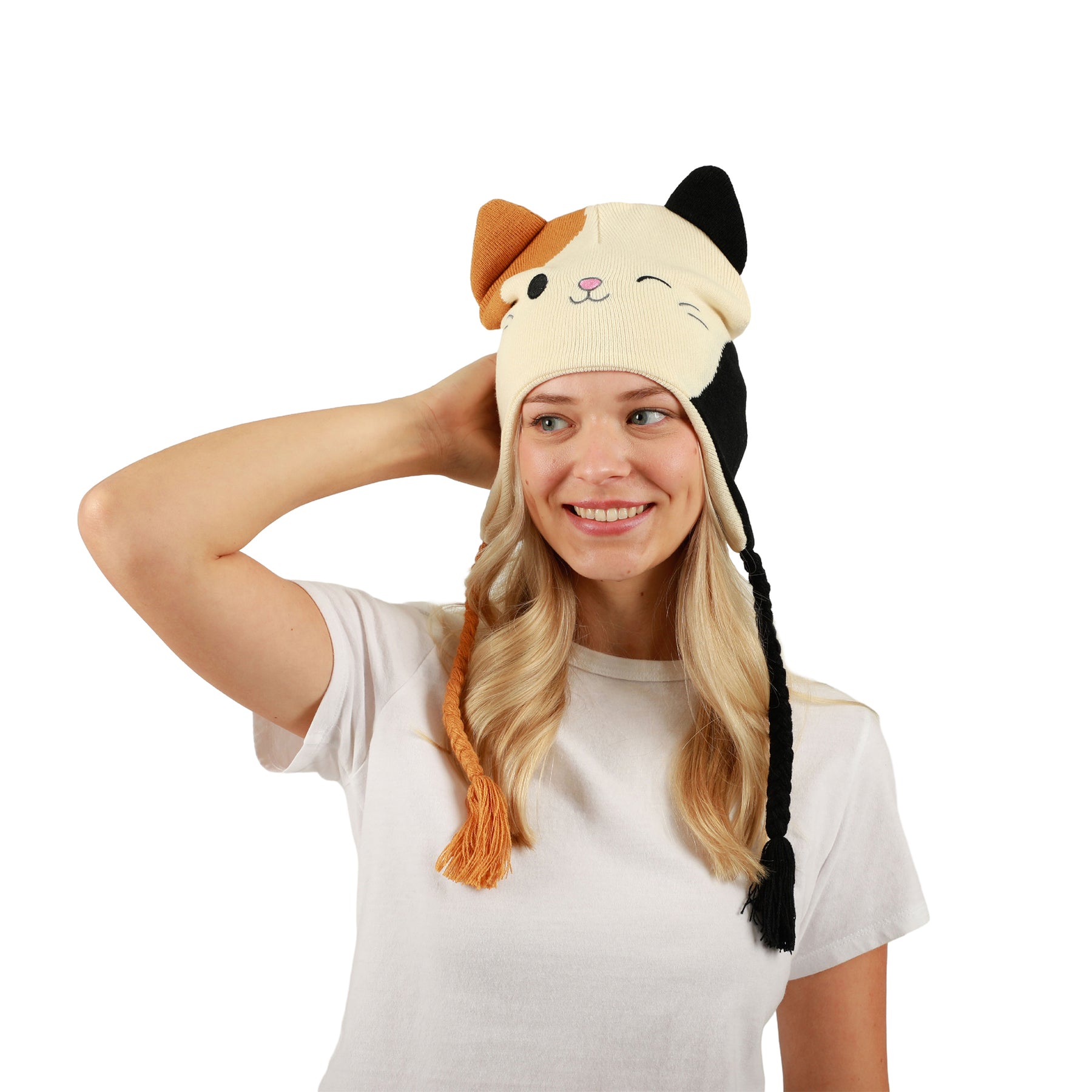 Squishmallows Cam the Cat Laplander Fleece Cosplay Beanie