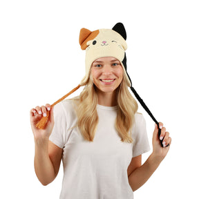 Squishmallows Cam the Cat Laplander Fleece Cosplay Beanie