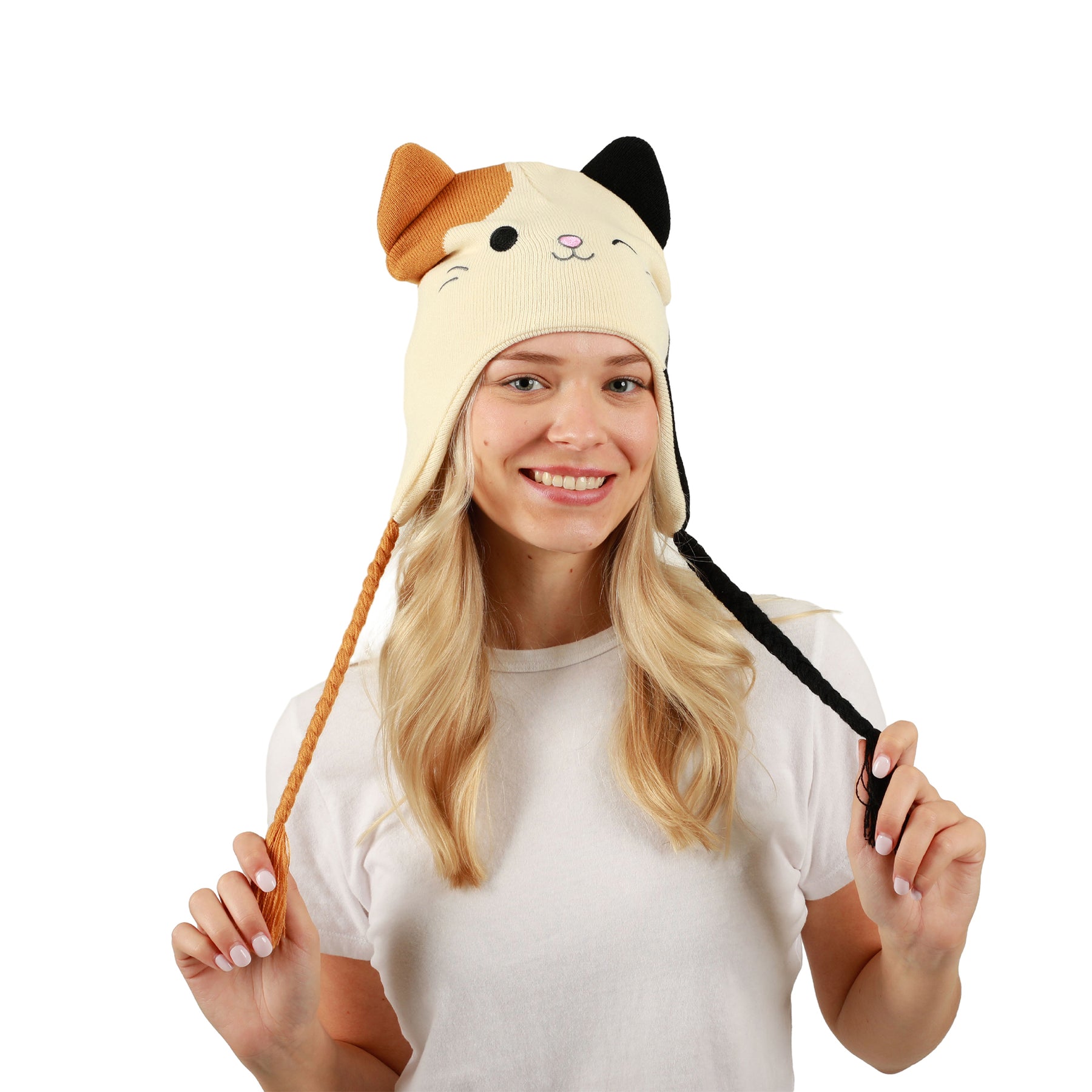 Squishmallows Cam the Cat Laplander Fleece Cosplay Beanie