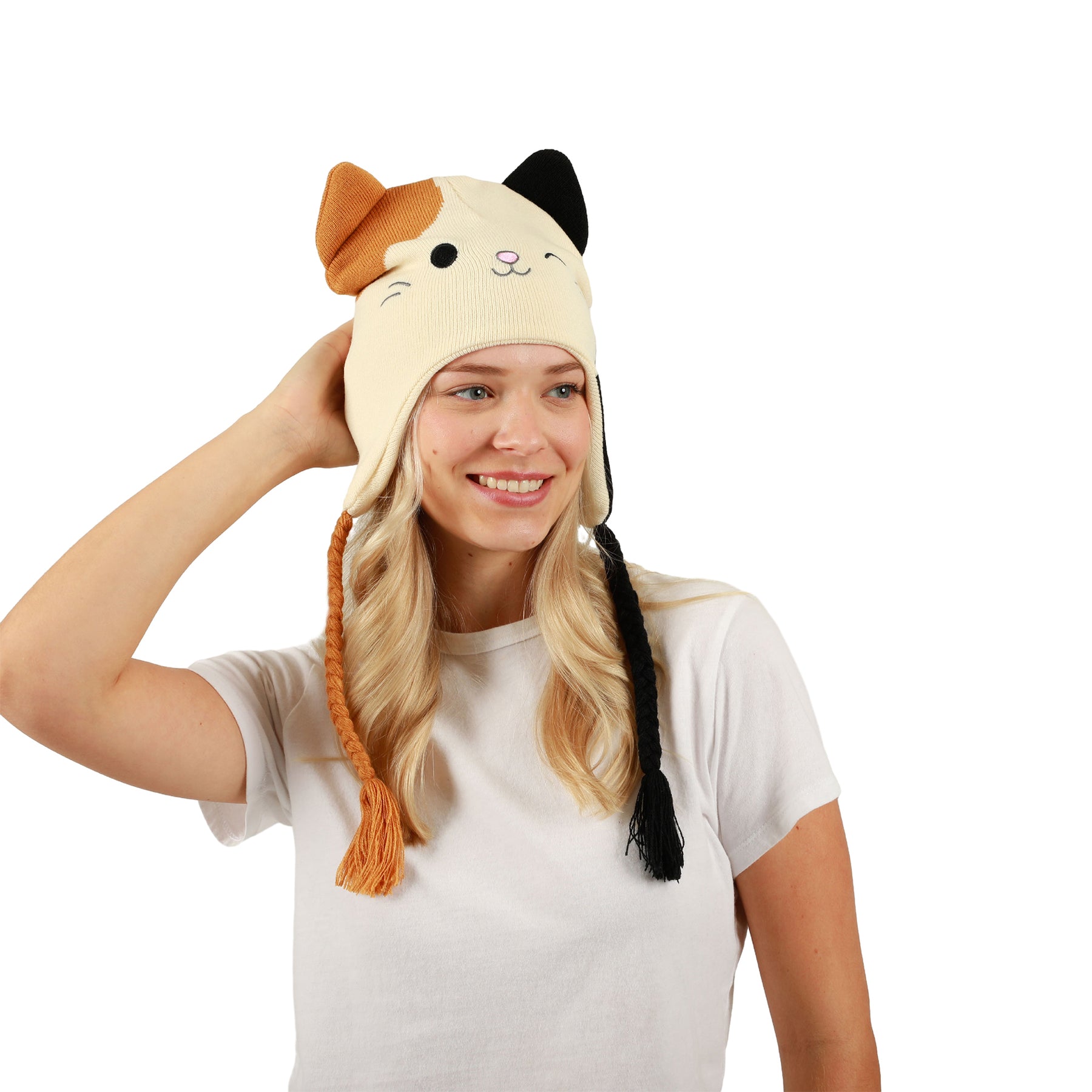 Squishmallows Cam the Cat Laplander Fleece Cosplay Beanie