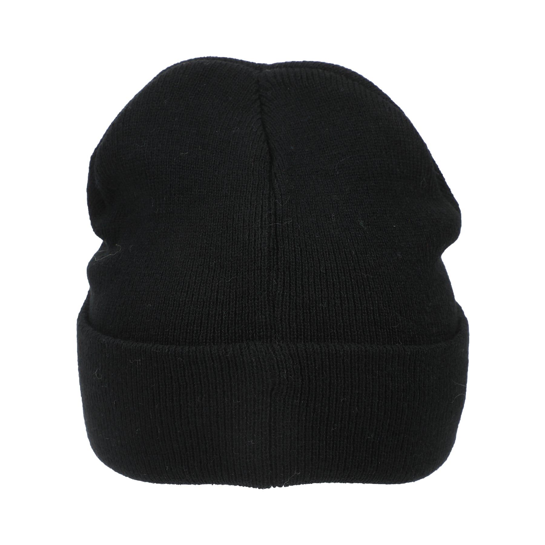One Piece (Animated) Jolly Roger Pirate Cuff Embroidery On Ribbed Black Acrylic Knit Cuff Beanie