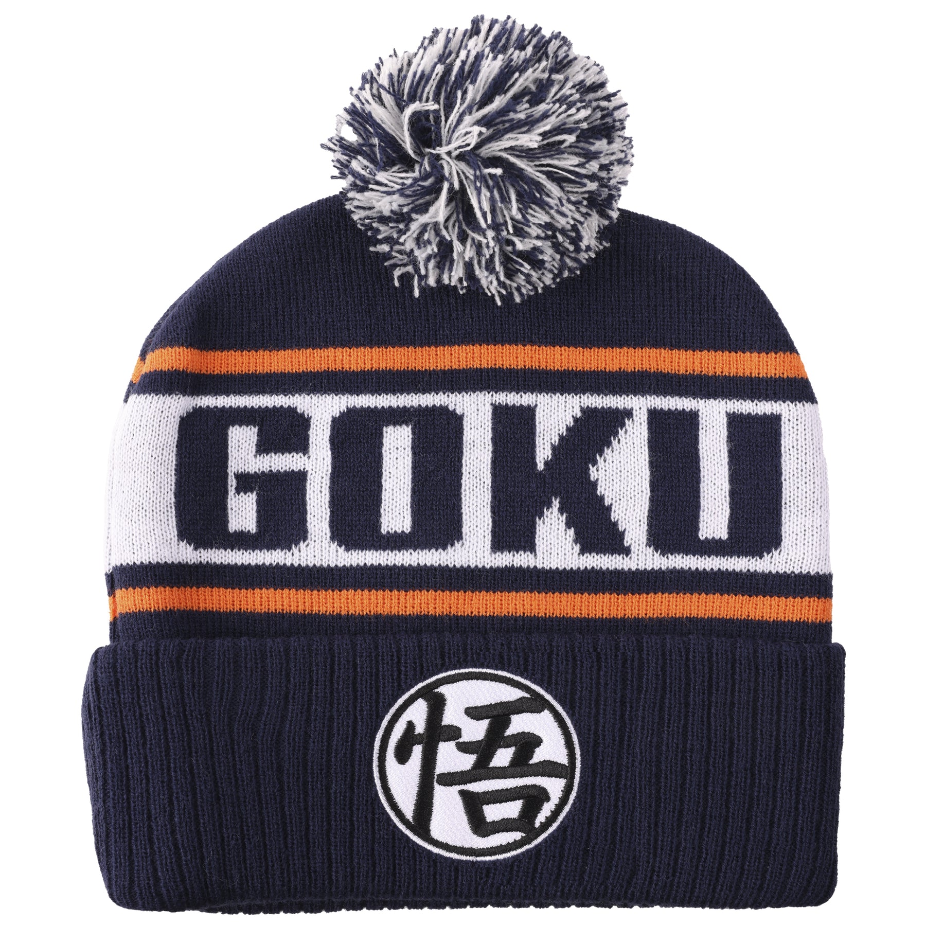 Dragon Ball Z Goku Kanji Blue Cuff Beanie