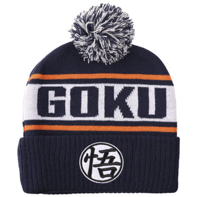 Dragon Ball Z Goku Kanji Blue Cuff Beanie