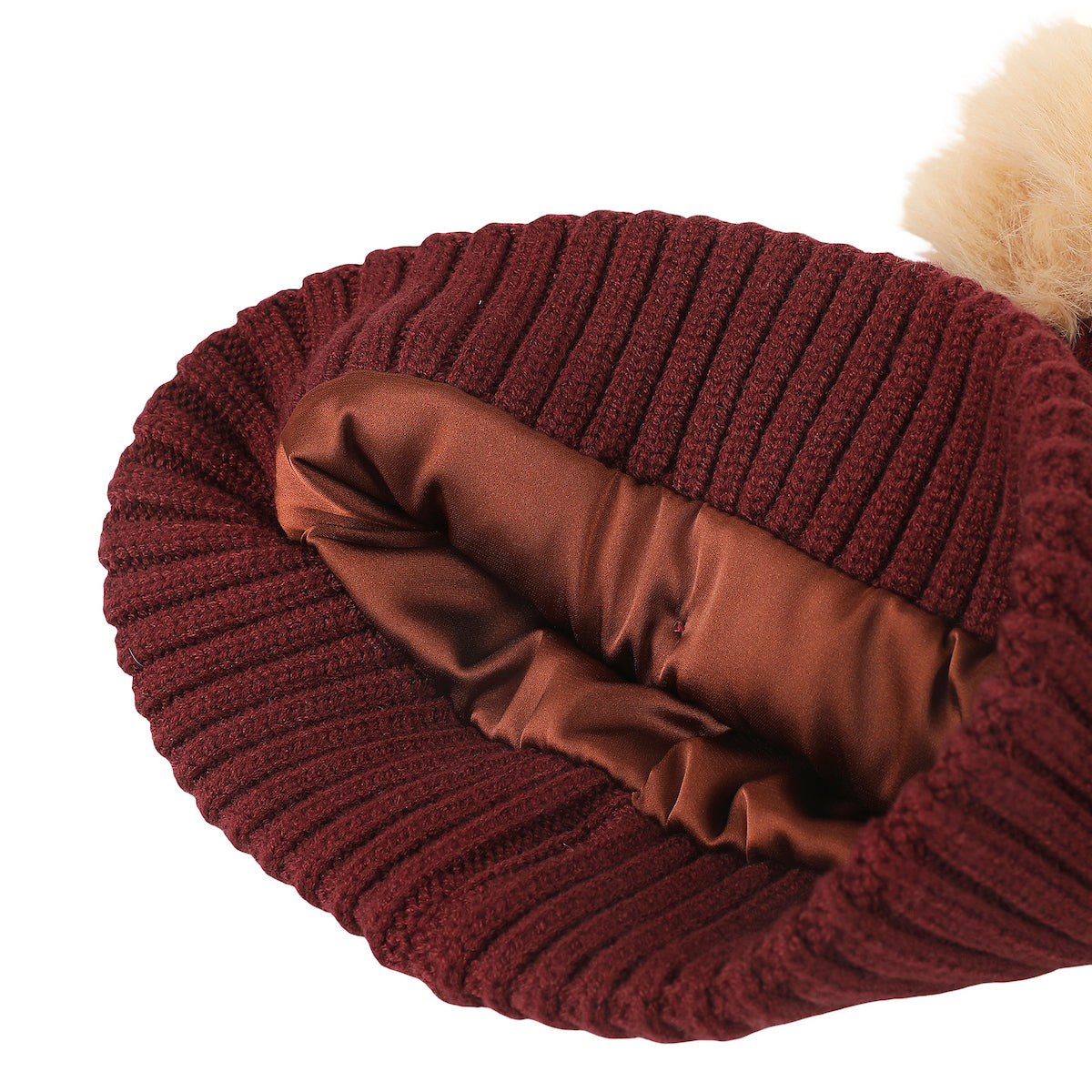 Harry Potter Hogwarts Crest & Pearl Appliques Maroon Cuff Beanie