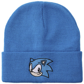 Sonic The Hedgehog Embroidery Acrylic Knit Standard Cuff Beanie