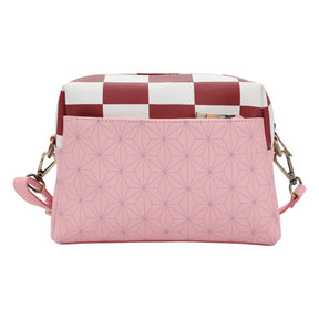 Demon Slayer Tanjiro Lanyard Check Strap Handbag With Earring Charm