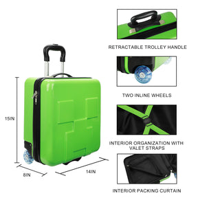 Minecraft Creeper 15" Molded Hardside Carry-On Luggage