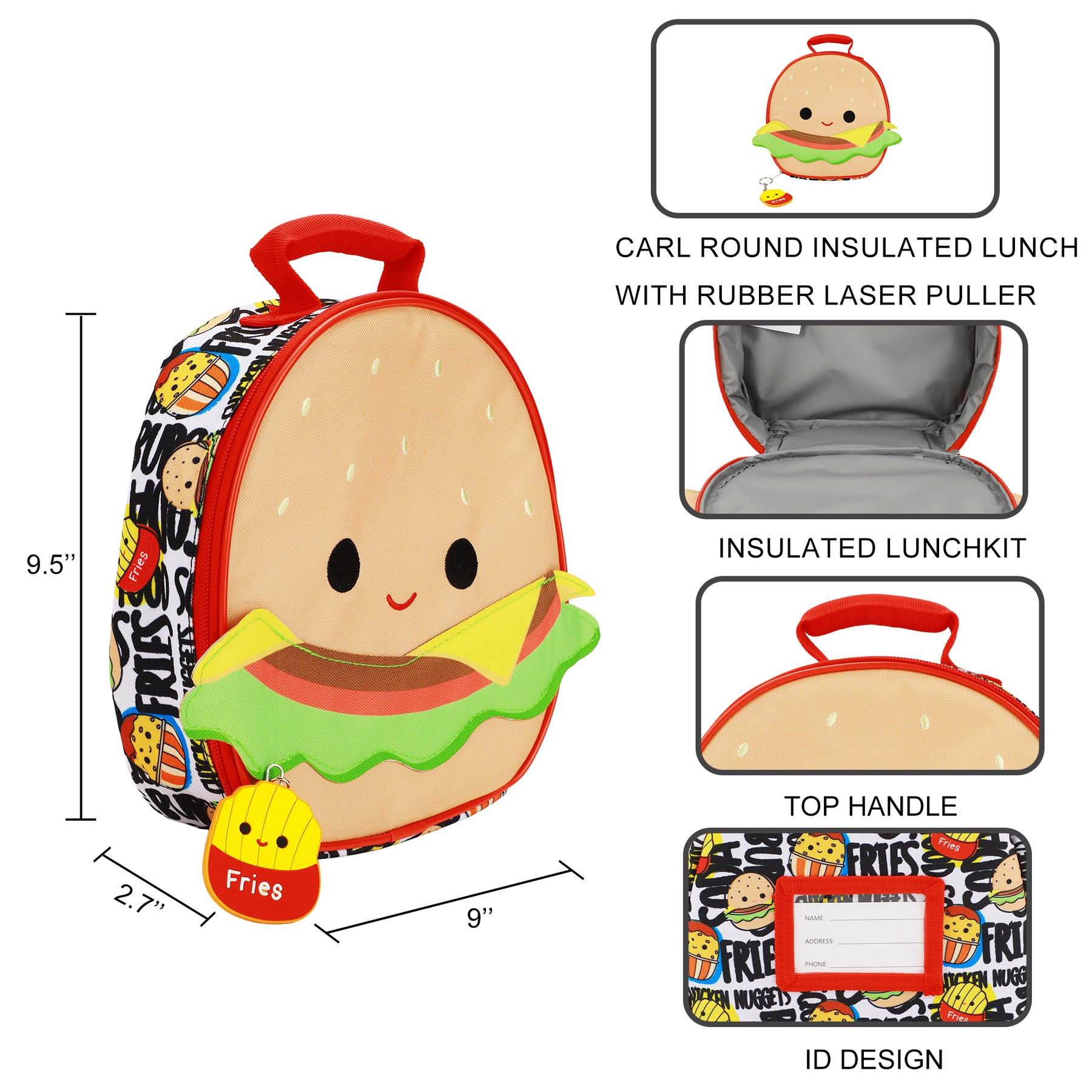 Squishmallows Burger Lunch Bag