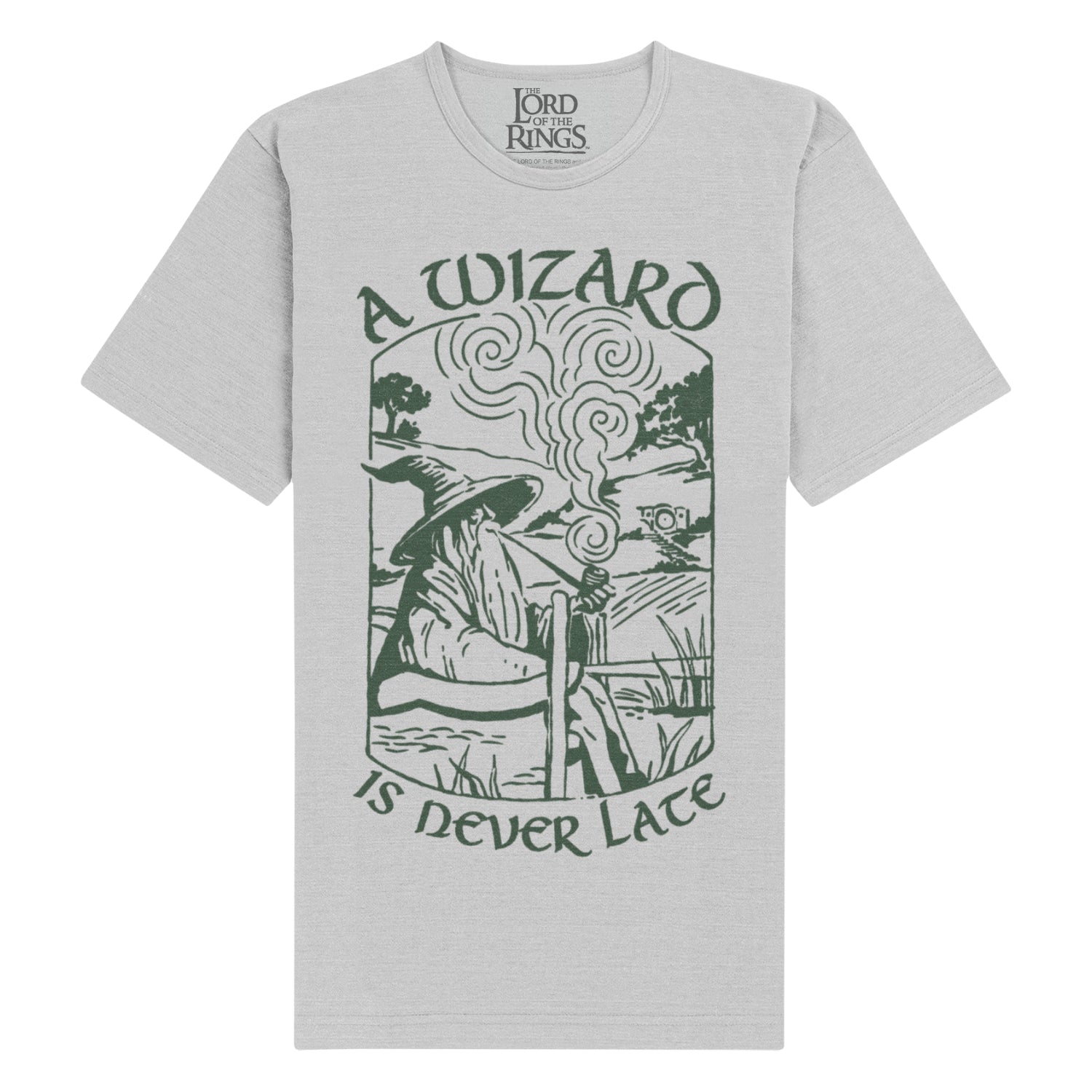 Lord Of The Rings - Never Late Grey Unisex T-Shirt