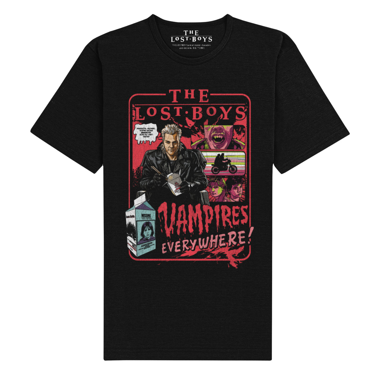 Lost Boys, The - Comic Black Unisex T-Shirt