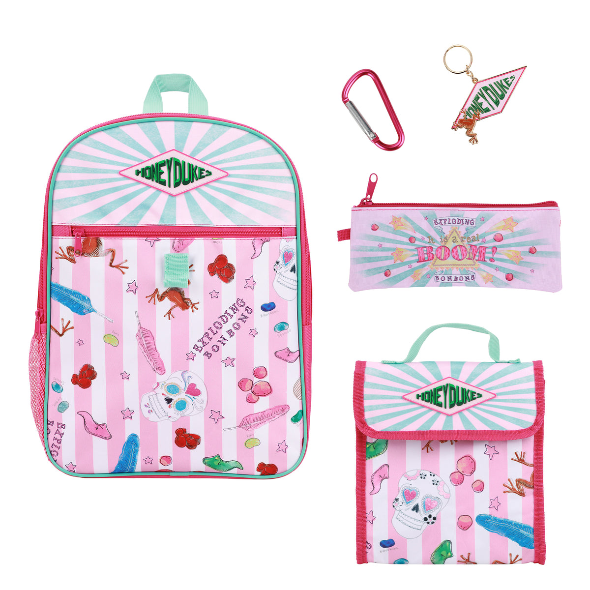 Harry Potter Honeydukes Backpack 5pc Pink Set