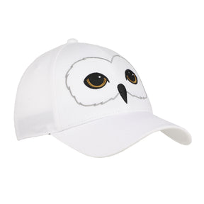 Harry Potter Hedwig Big Face Adult Adjustable Slide White Cap