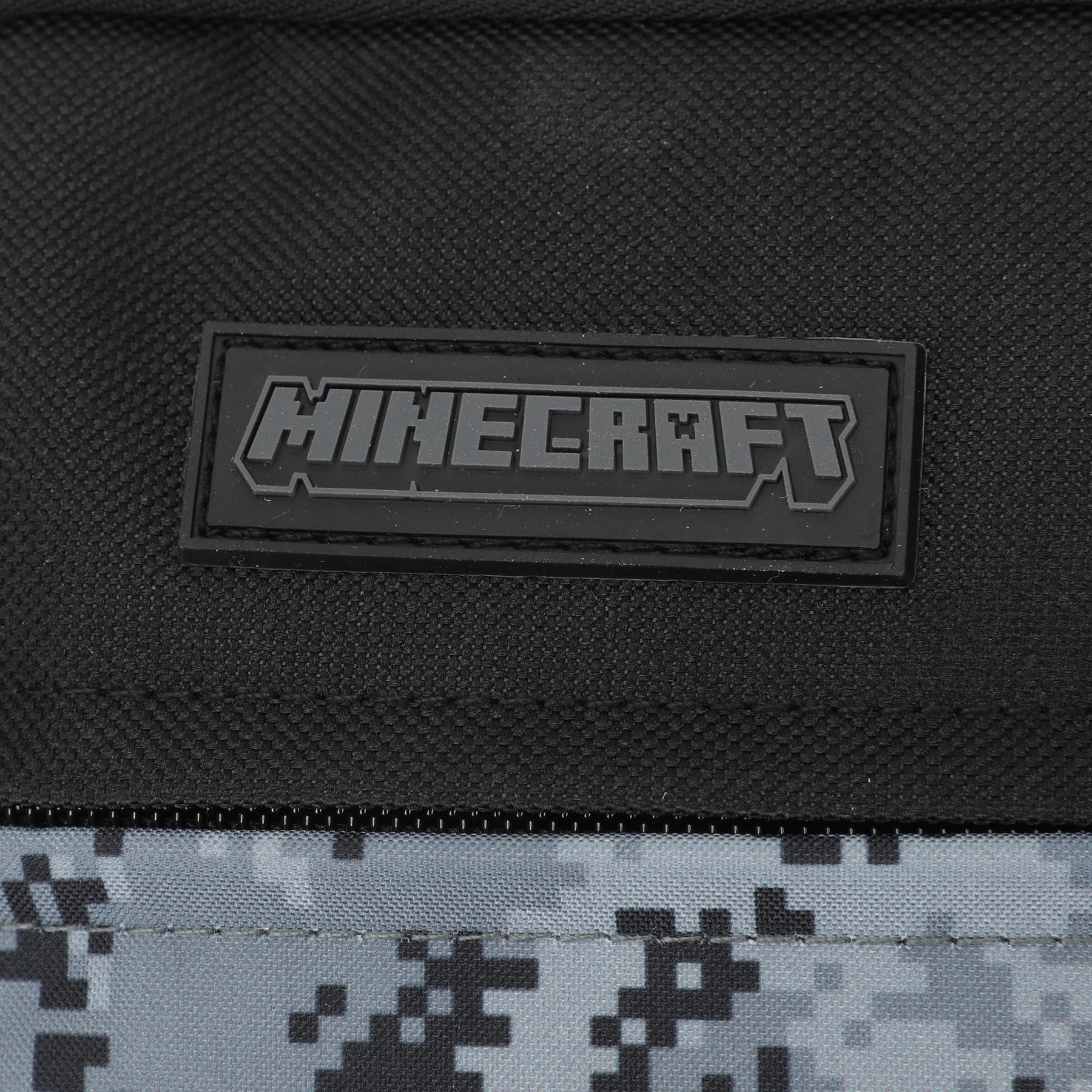 Minecraft Boys Crossbody Shoulder Pouch Black & Grey Bag