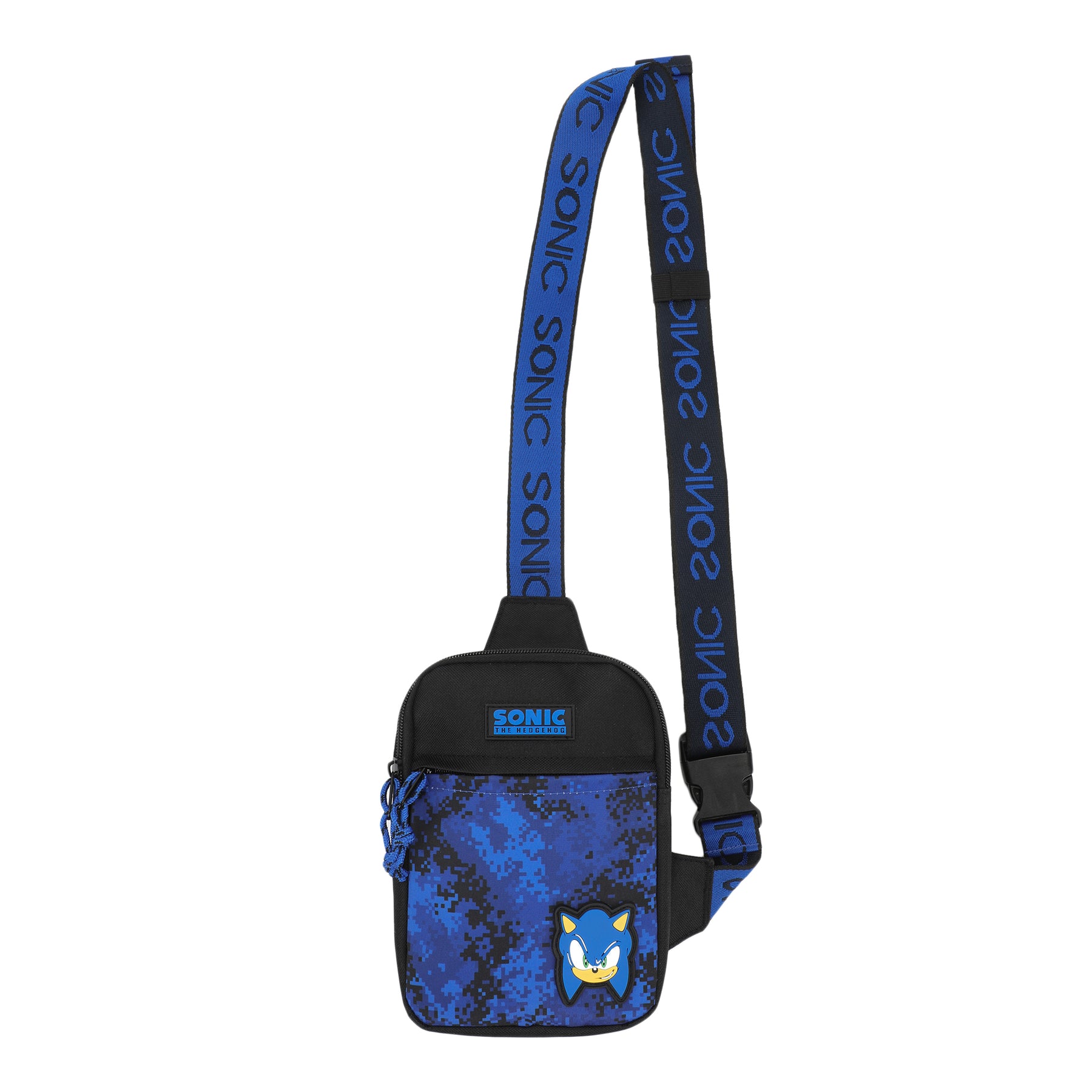 Sonic The Hedgehog Boys Crossbody Shoulder Pouch Blue Bag