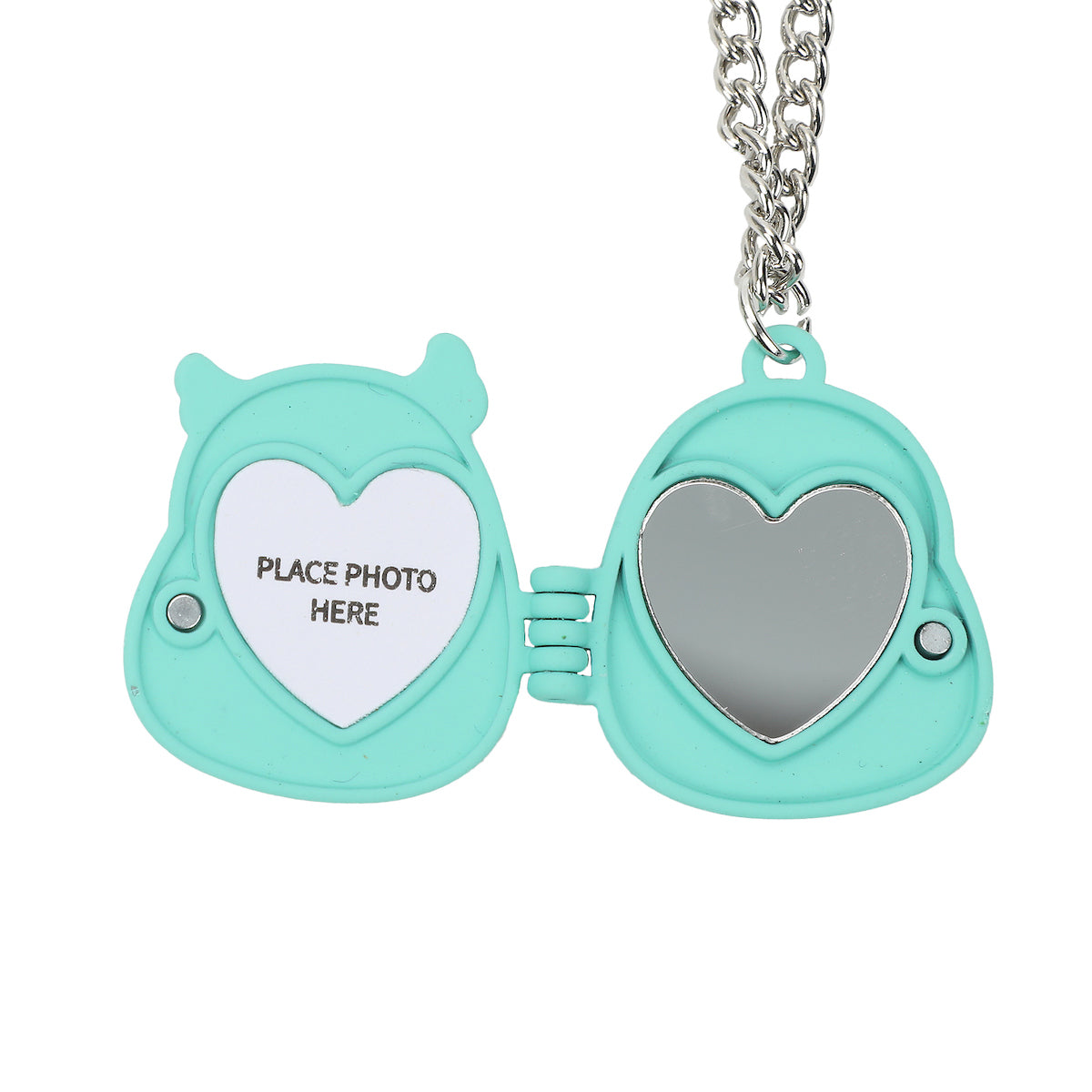Winston Owl Mirror Picture Open Locket Squish Necklace