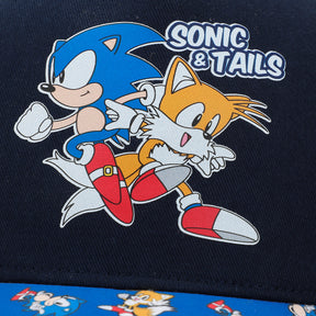 Sonic The Hedgehog Sonic & Tails Youth Blue Traditional Adjustable Hat