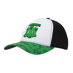 Minecraft Creepers Logo Youth Colorblock Traditional Adjustable Hat