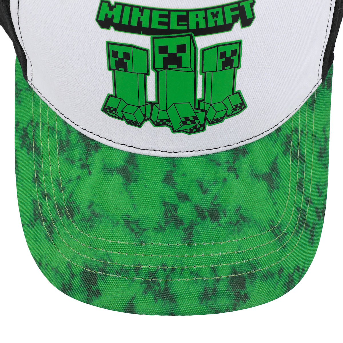Minecraft Creepers Logo Youth Colorblock Traditional Adjustable Hat
