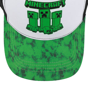 Minecraft Creepers Logo Youth Colorblock Traditional Adjustable Hat