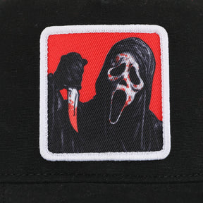 Ghost Face Sublimated Patch Pre-Curved Snapback