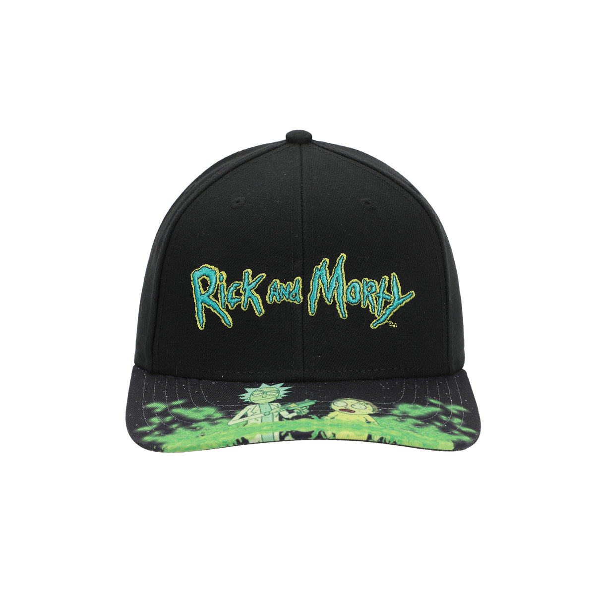 Rick and Morty Acid Vat Sublimated Bill Adult Snapback Cap