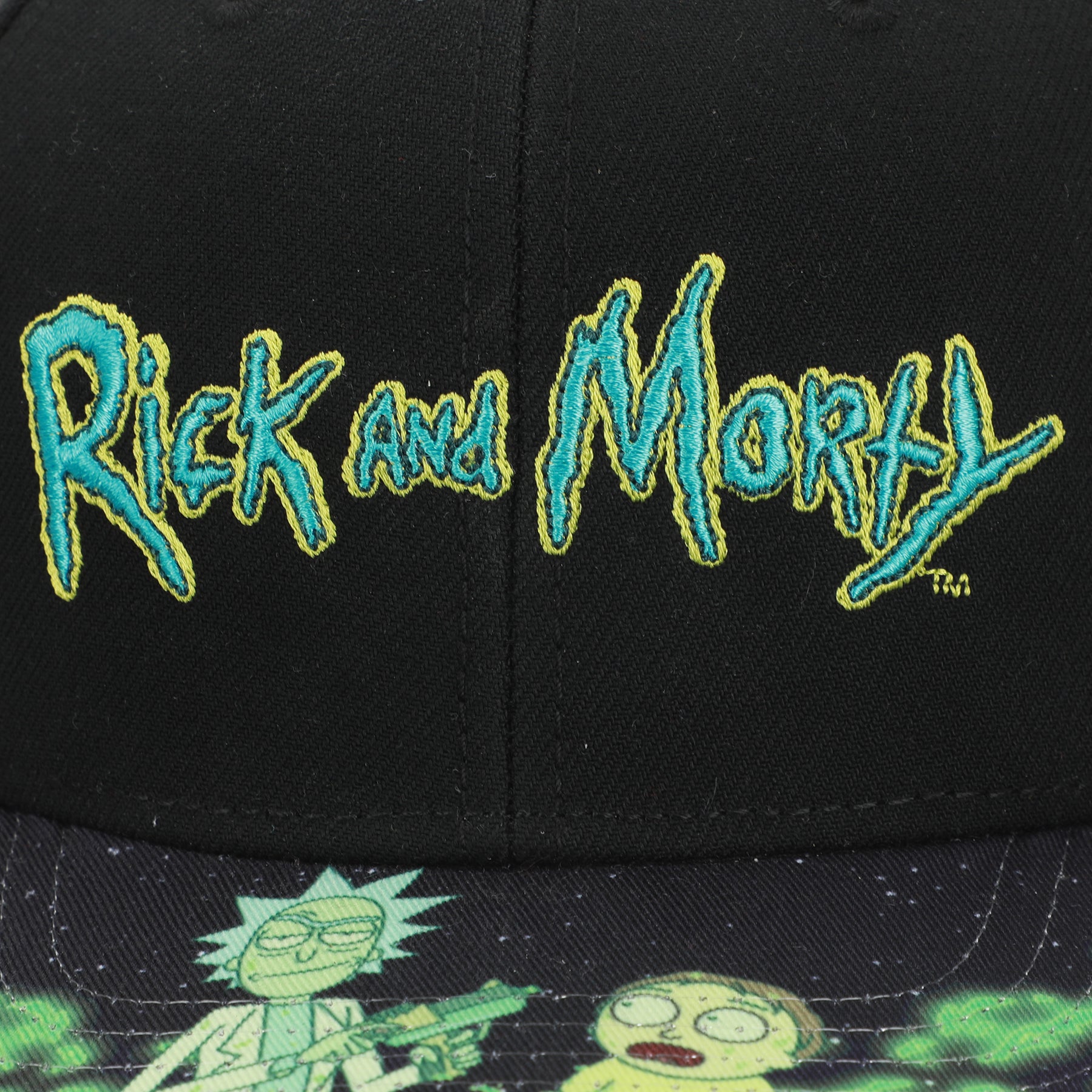 Rick and Morty Acid Vat Sublimated Bill Adult Snapback Cap