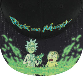 Rick and Morty Acid Vat Sublimated Bill Adult Snapback Cap